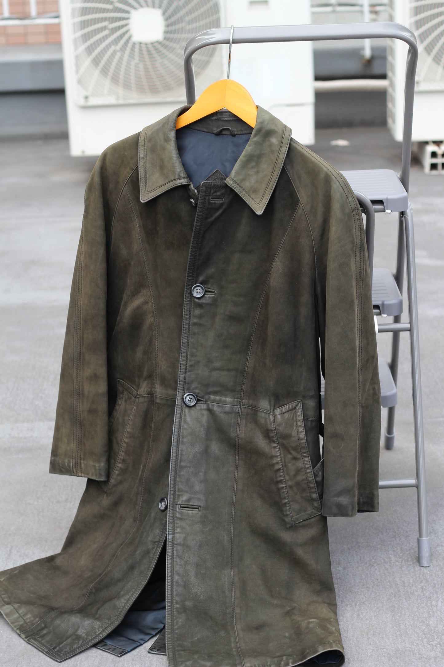 Men's leather Trench Coats & Coats x3点