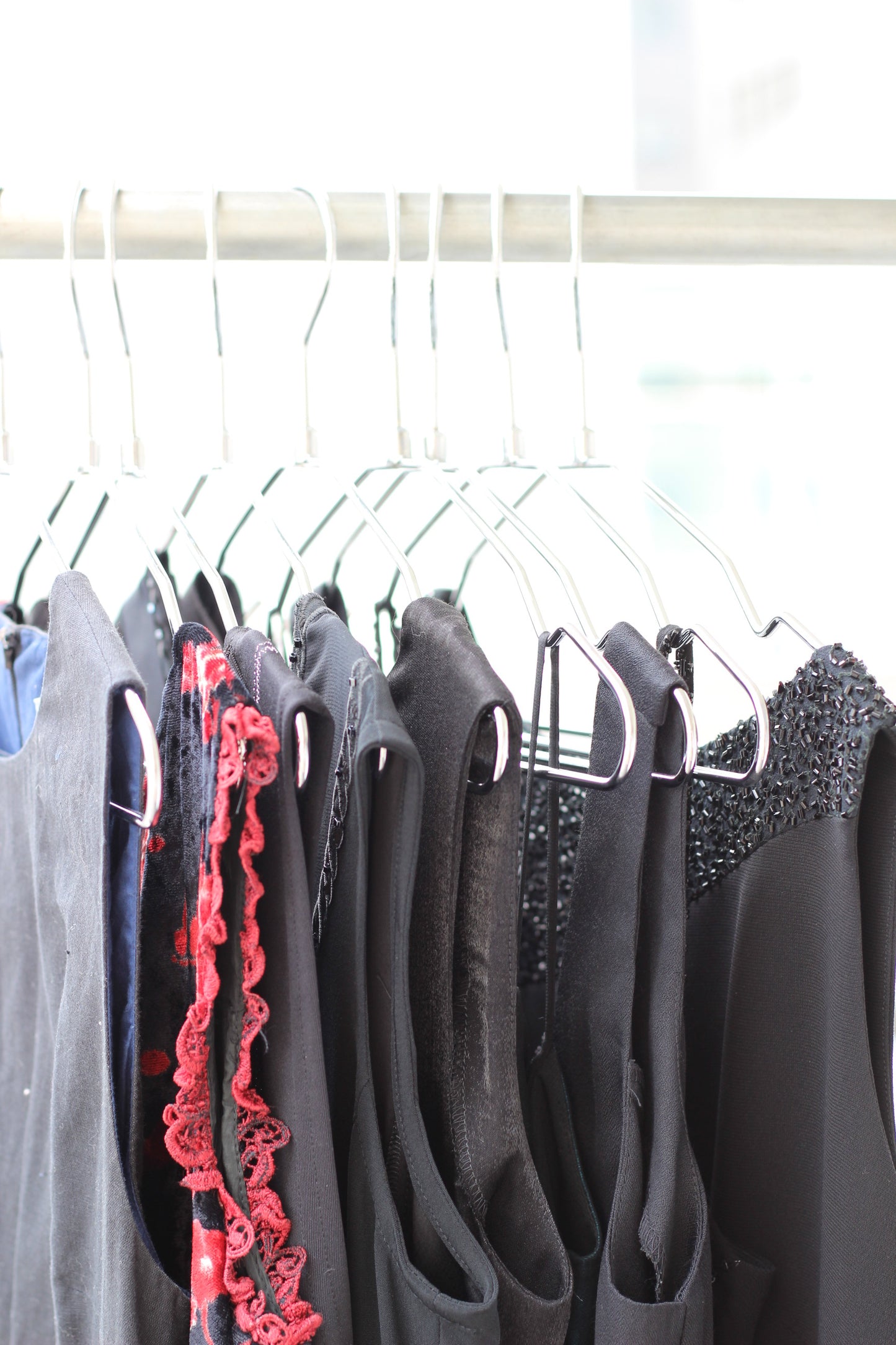 Vintage Black Design No Sleeve One-Piece x9点