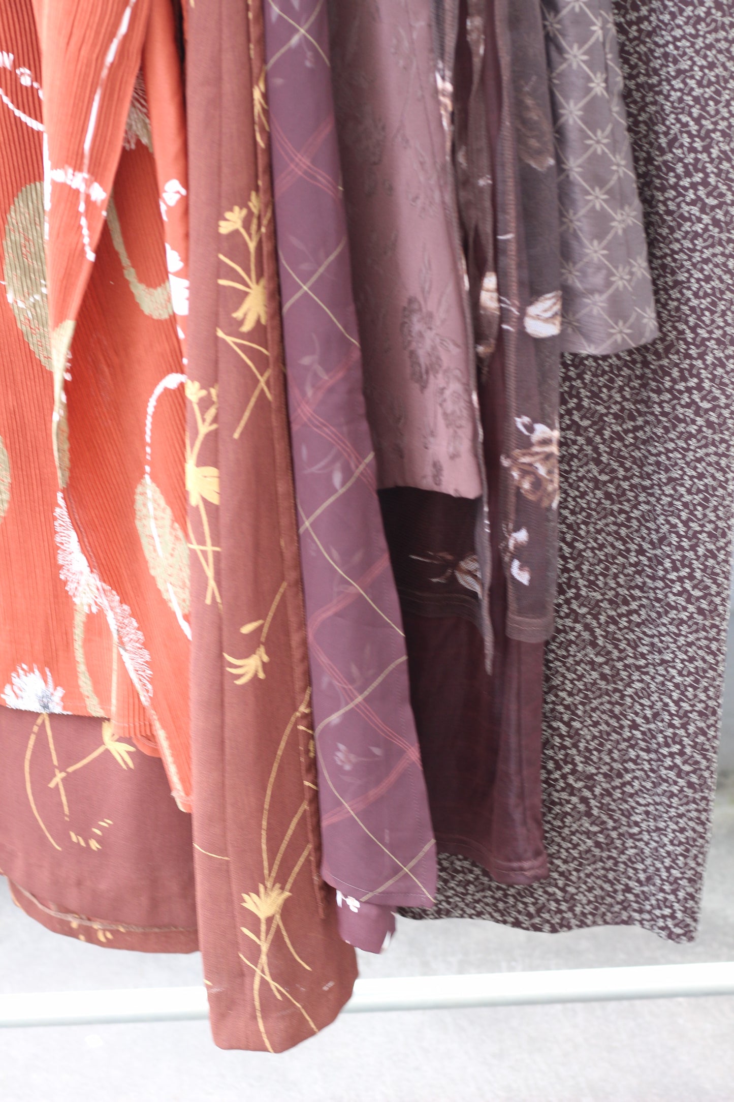 Vintage Brown Flower No Sleeve One-Piece x7点