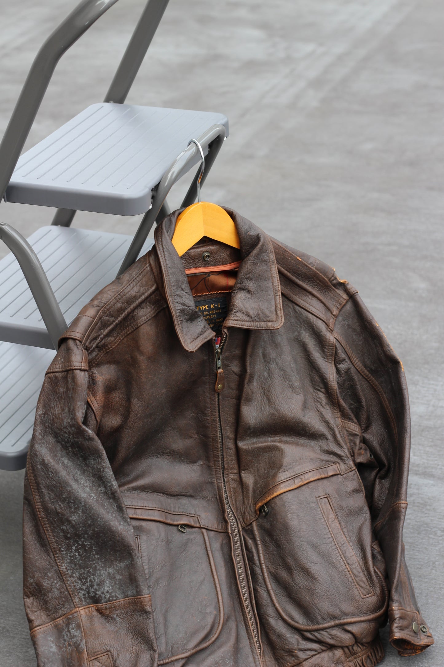 Men's Vintage Brown Short Leather Jacket x4点