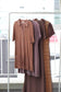 Vintage Brown Knit One-Piece x4点