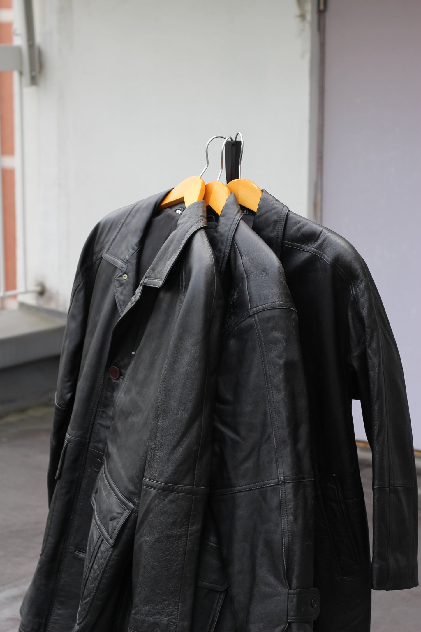 Men's Utility Leather Jacket x3点