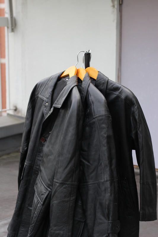 Men's Utility Leather Jacket x3点