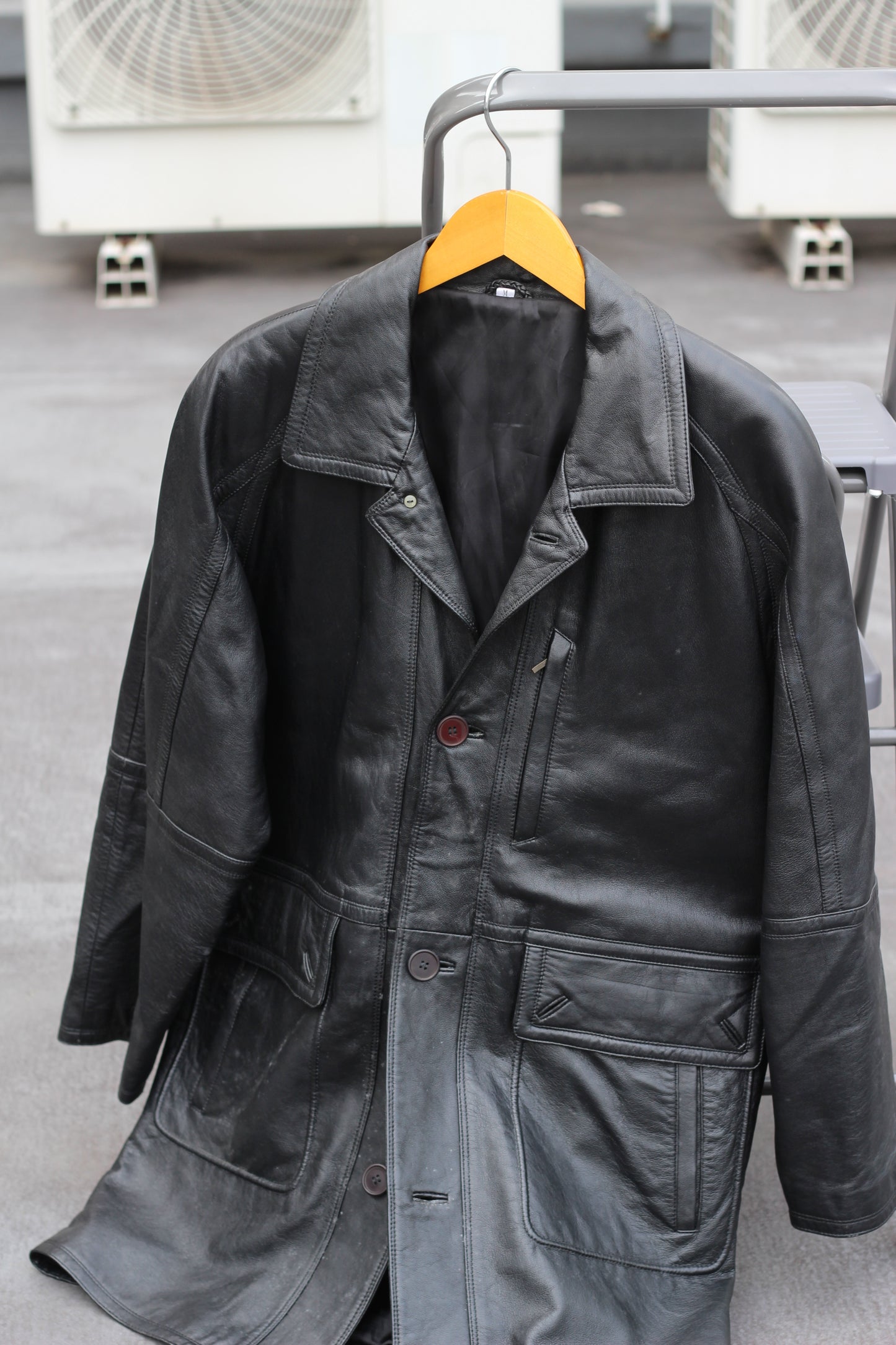 Men's Utility Leather Jacket x3点