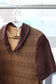 Vintage Brown Knit One-Piece x4点