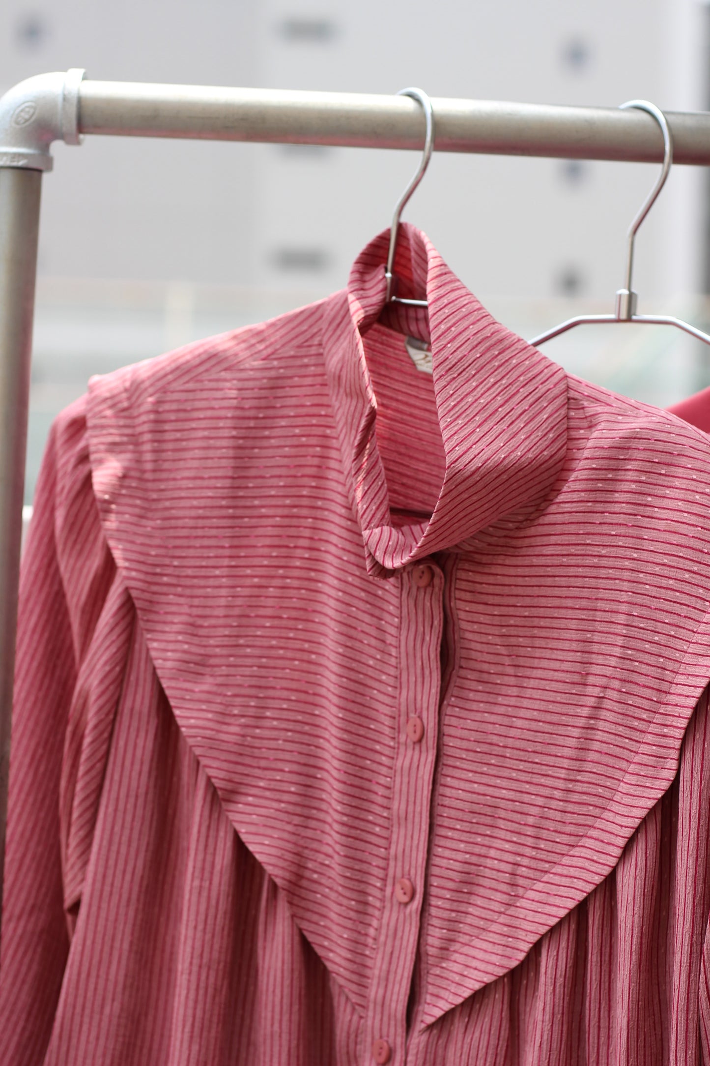 Vintage Pink Design Long Sleeve One-Piece x6点