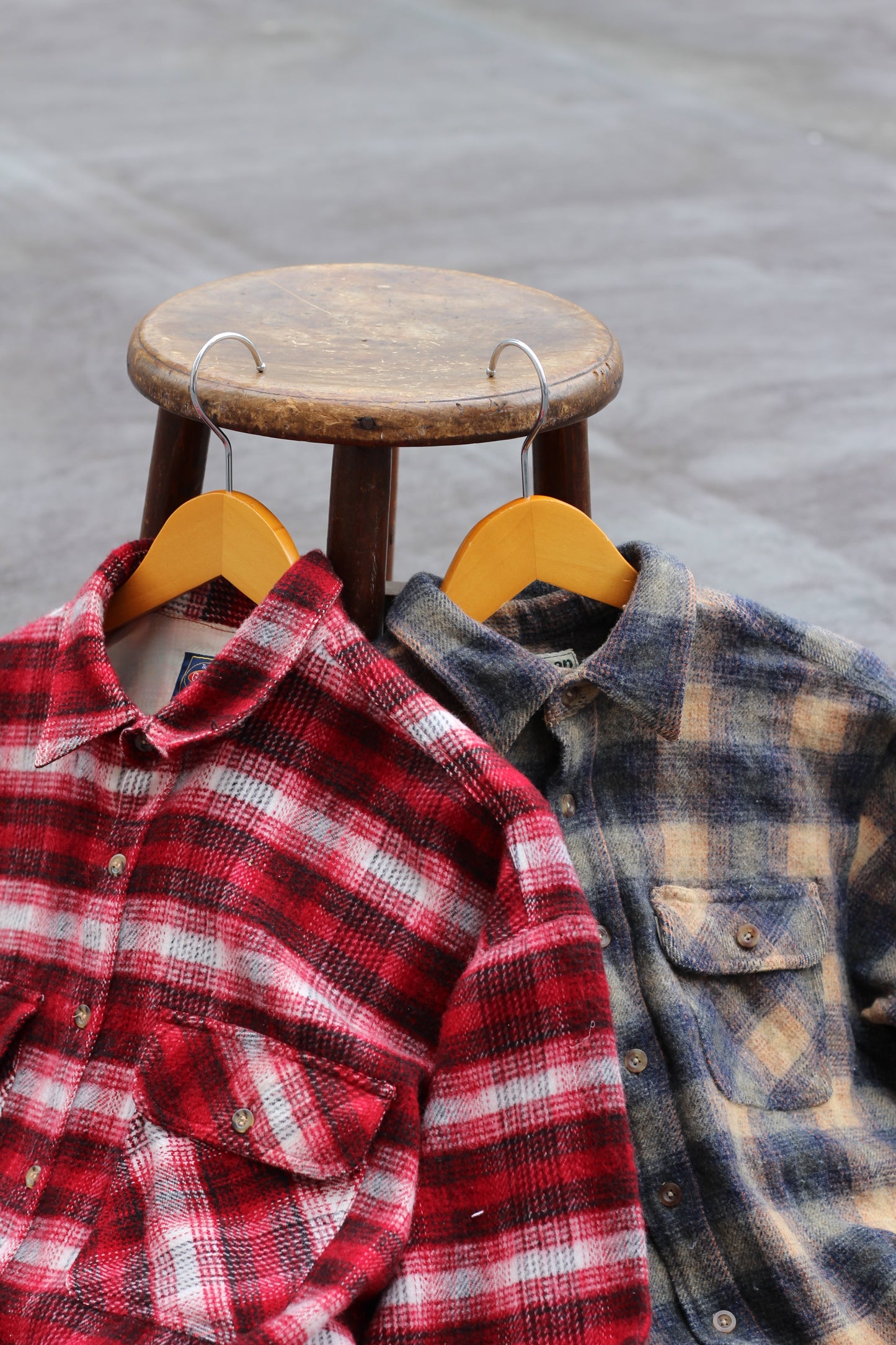 Men's Ombre Check Long Sleeve Shirt x3点