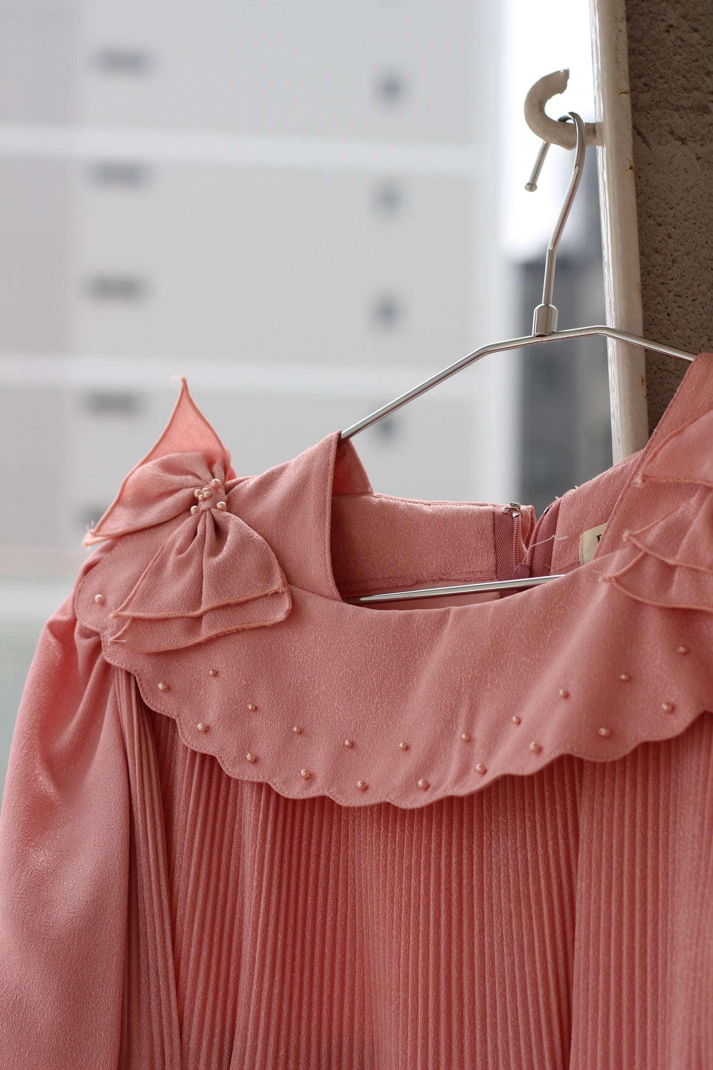 Vintage Pink Design Long Sleeve One-Piece x6点