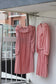 Vintage Pink Design Long Sleeve One-Piece x6点