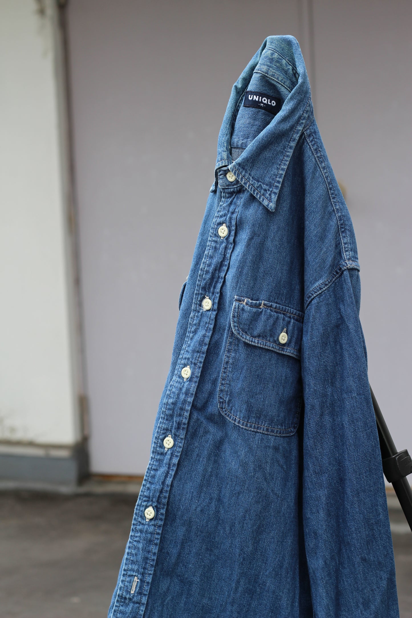 Old Uniqlo Long-Sleeved Denim Shirt x3点