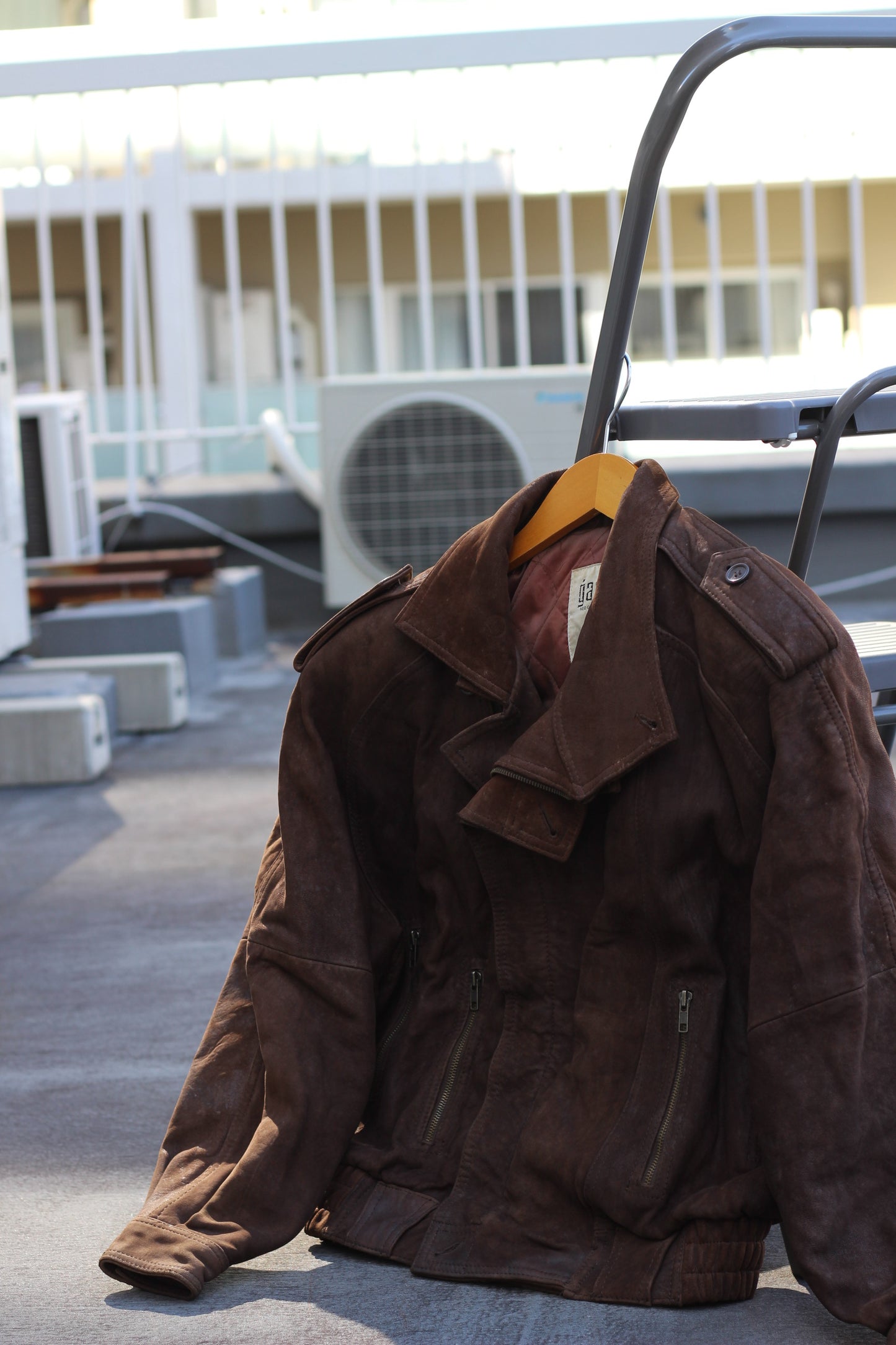 Men's Vintage Brown Short Leather Jacket x3点