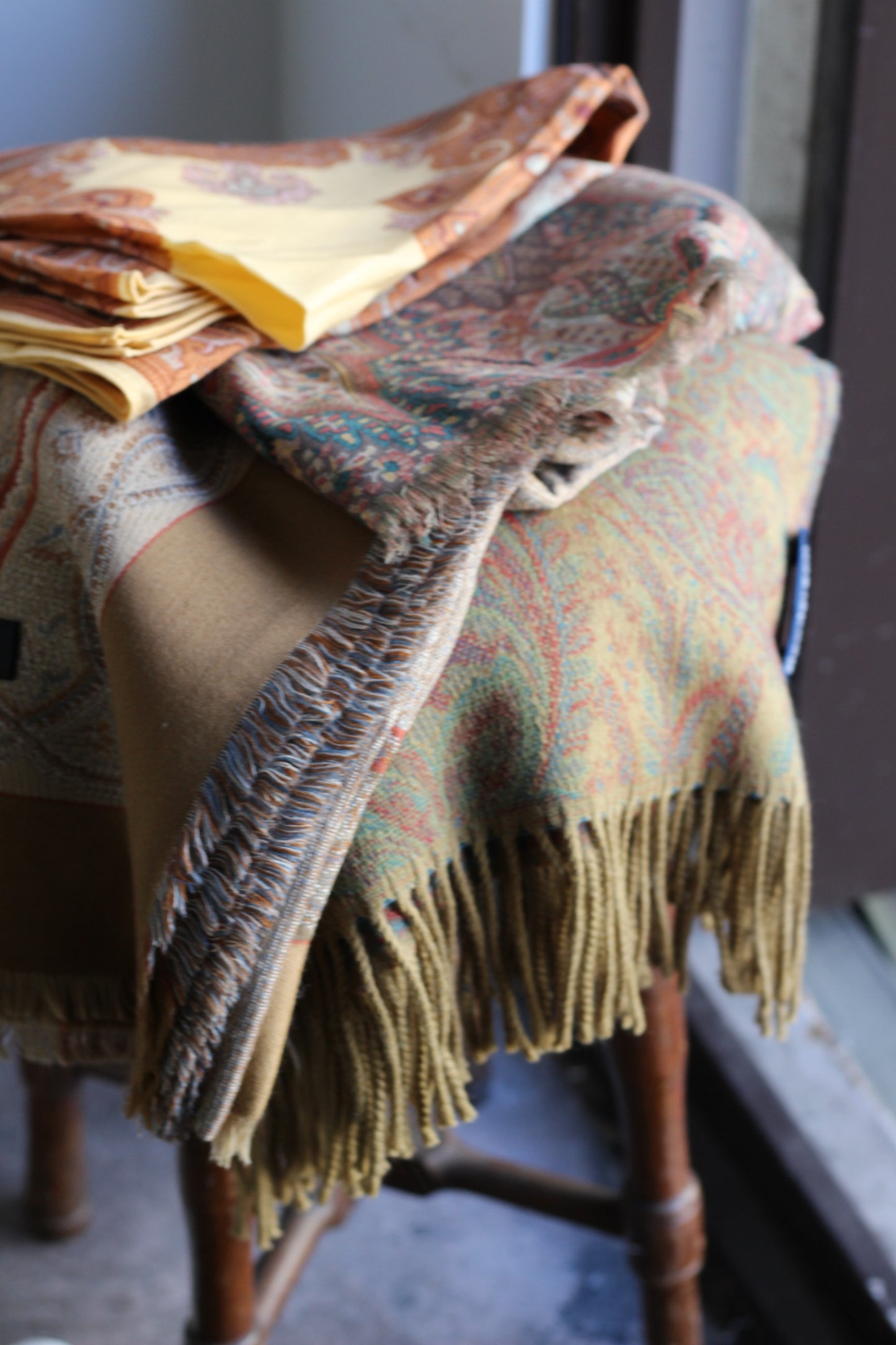 Paisley Design Stole Muffler x4点