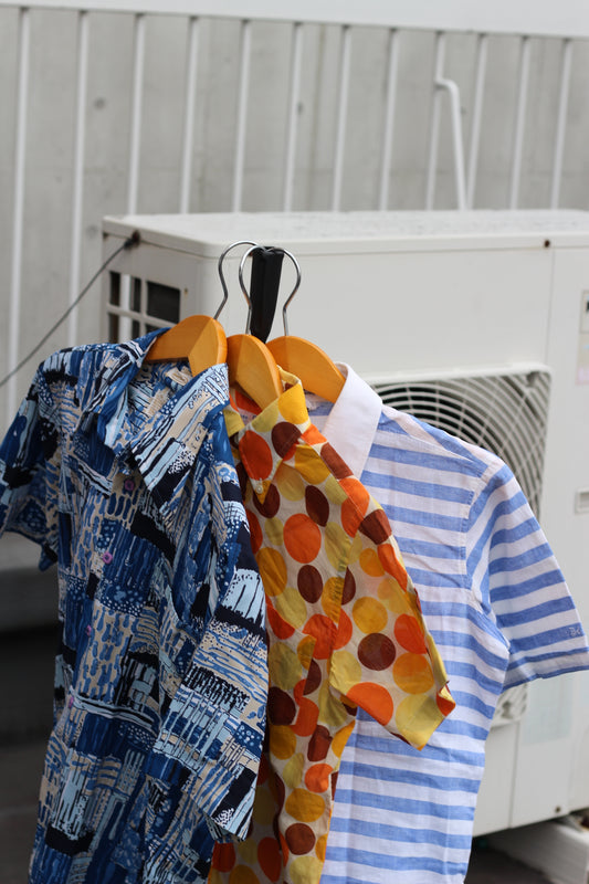 70-80's Men's Vintage Short Sleeve Shirt x3点