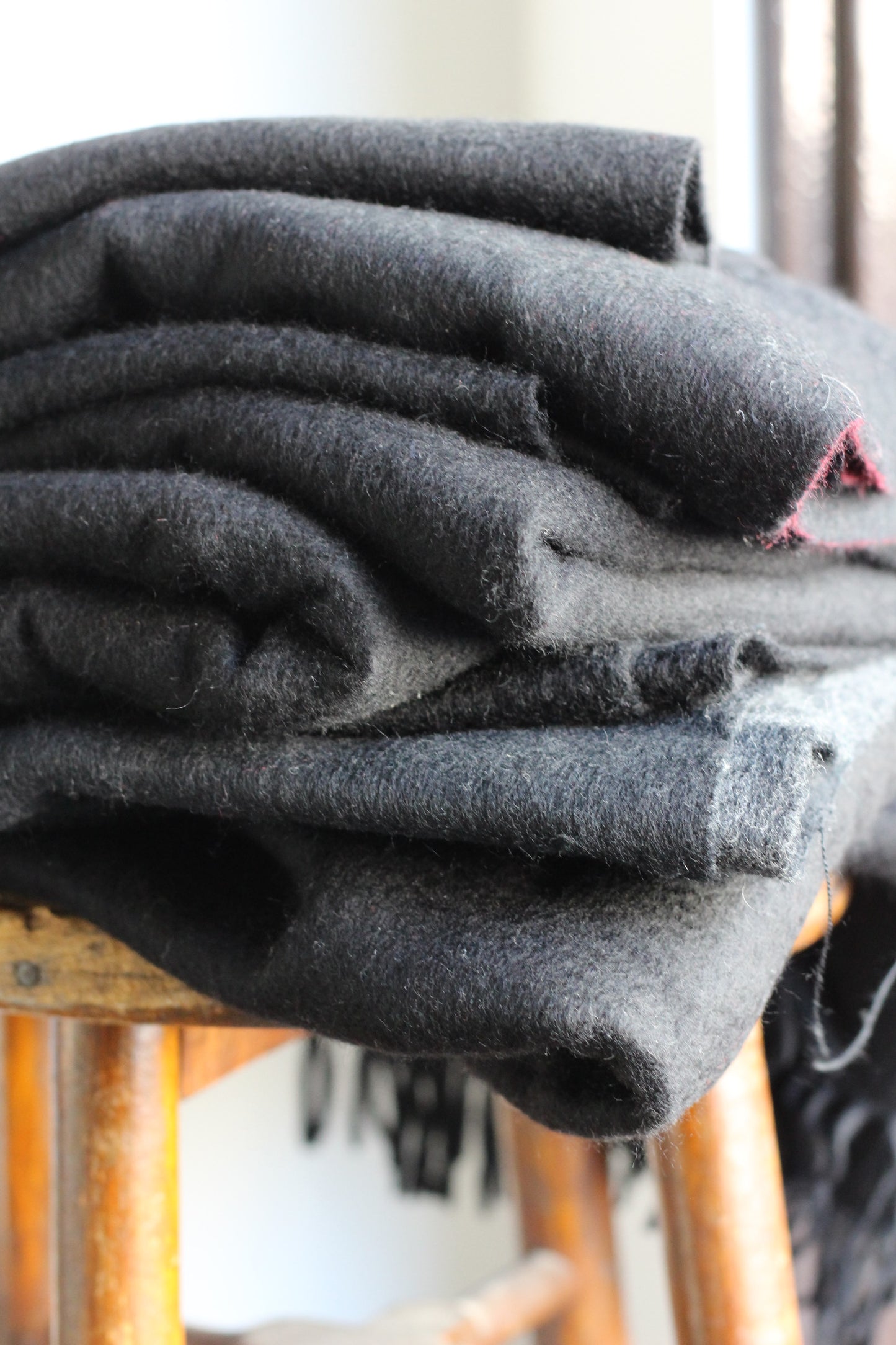 100% Cashmere Black Muffler x9点