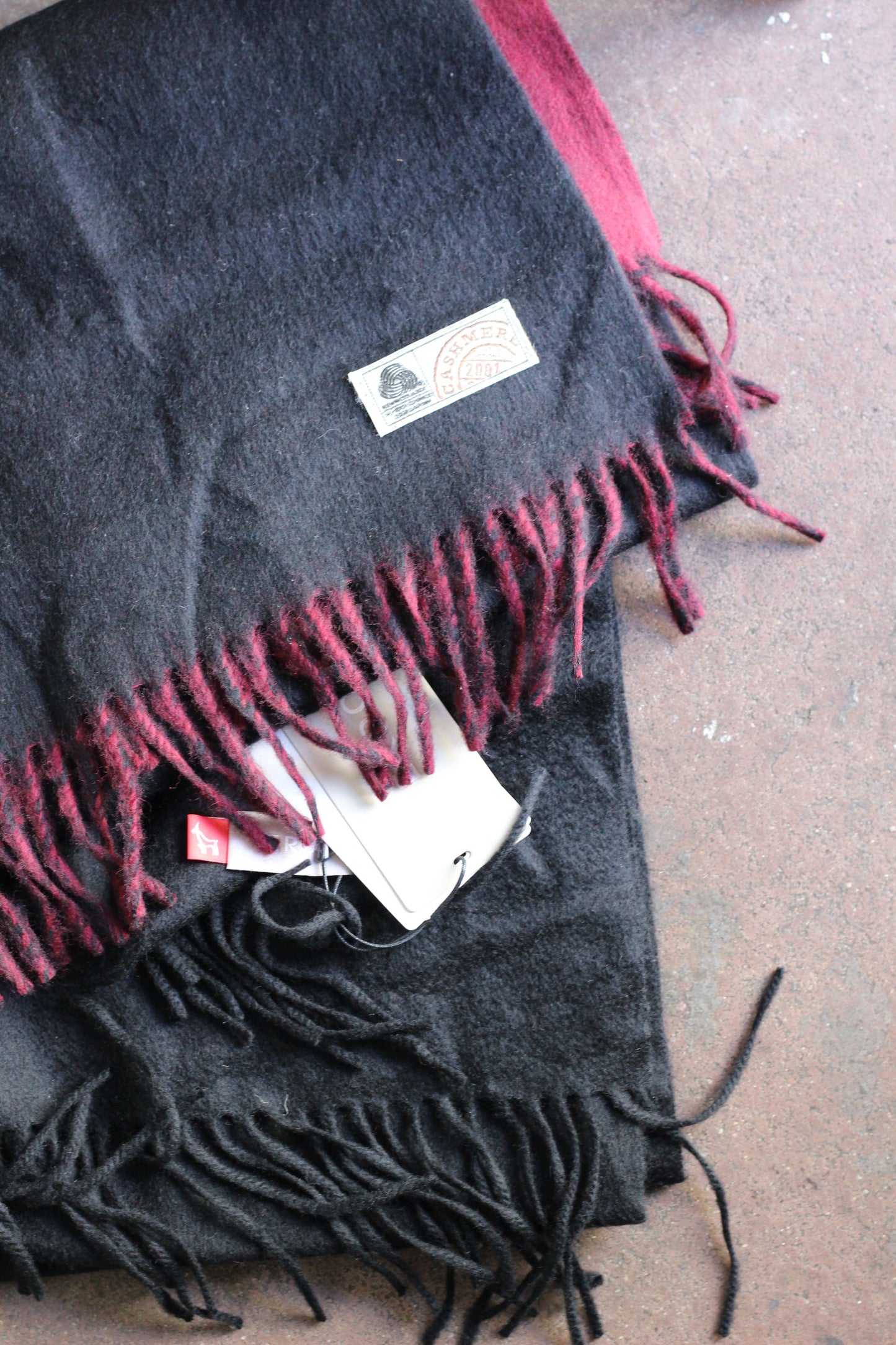 100% Cashmere Black Muffler x9点