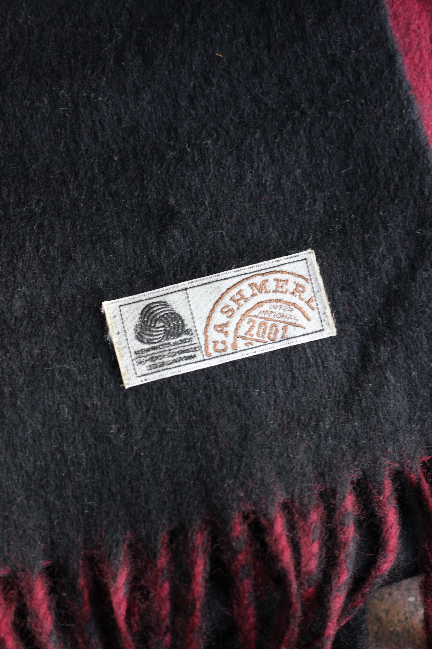 100% Cashmere Black Muffler x9点