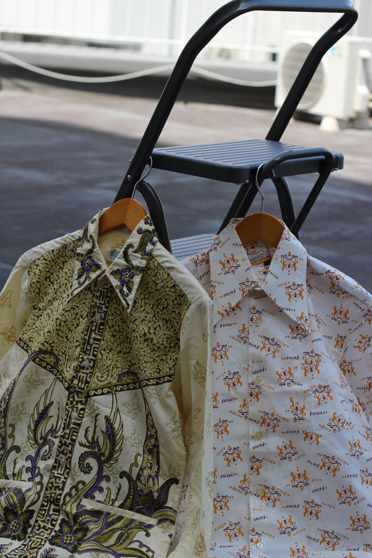 70-80's Men's Vintage Graphic Design Shirts x2