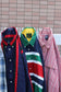 90's Men's Vintage Check & Stripe Shirt x6点