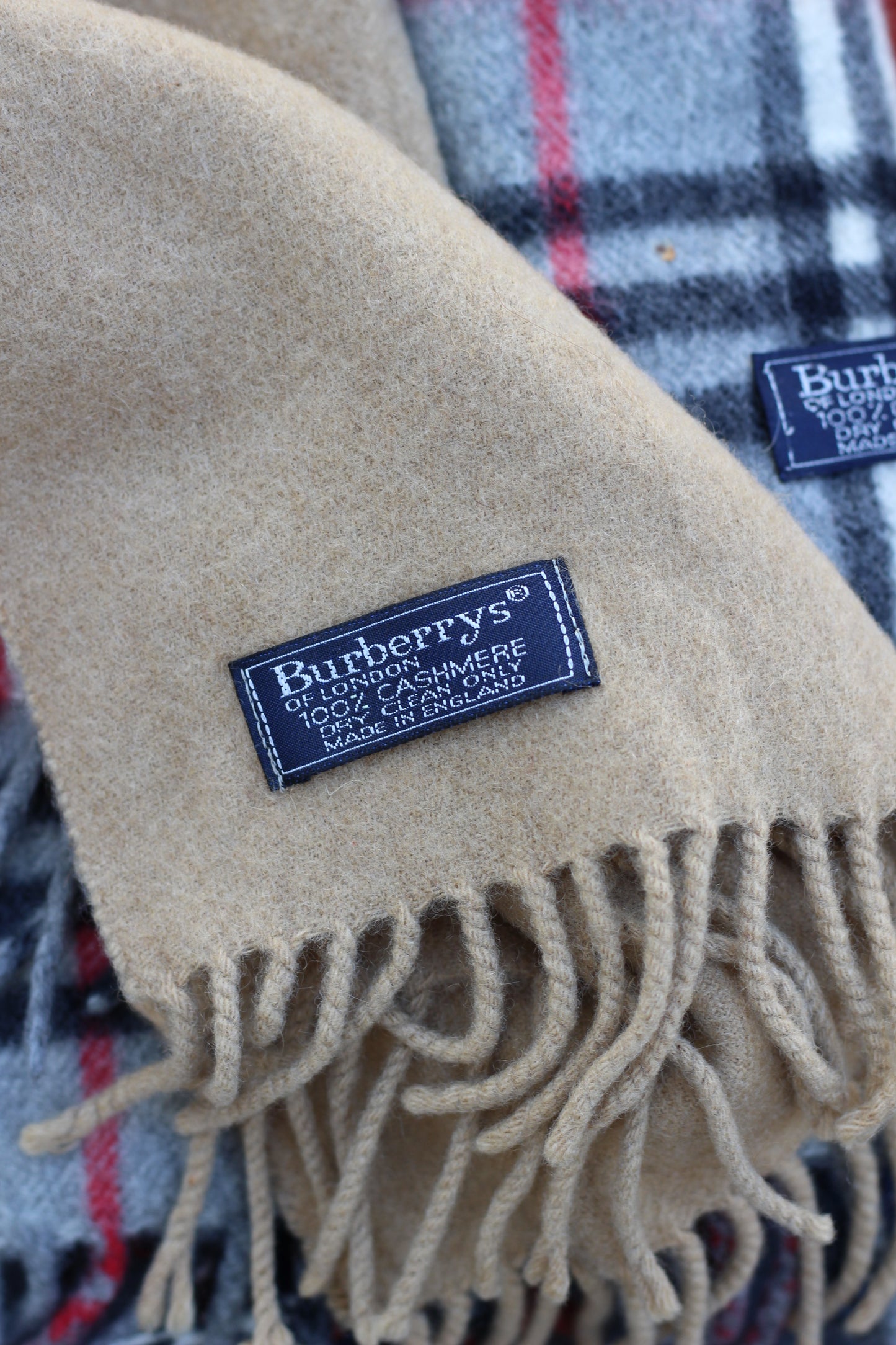 Burberry Check 100% Cashmere Muffler x5点