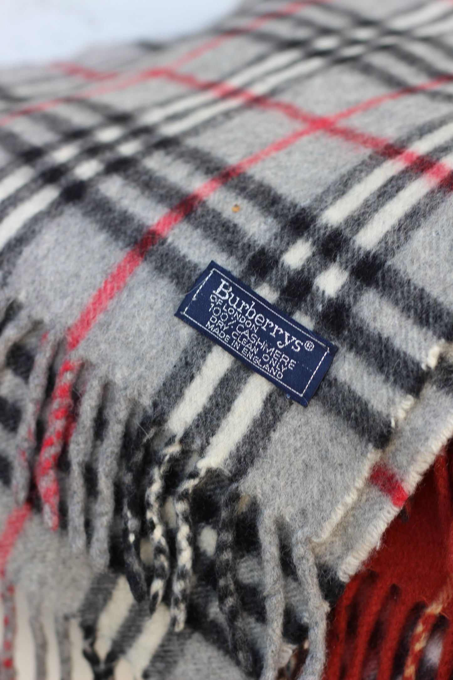 Burberry Check 100% Cashmere Muffler x5点