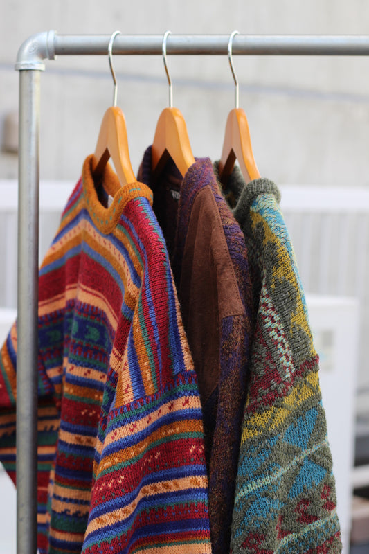Men's Euro Vintage Design Knitwear x3点