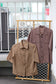 Vintage Brown Color Short Sleeve Blouse x6点