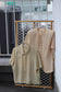 Vintage Beige Color Short Sleeve Blouse x5点