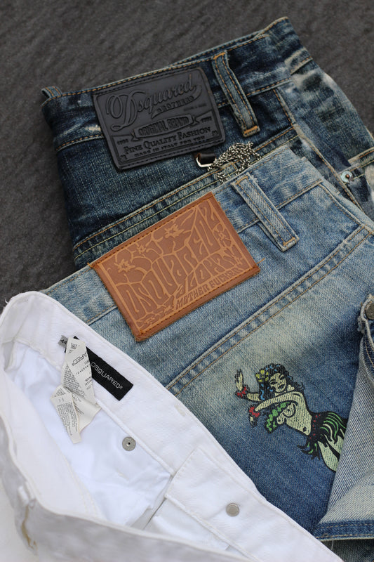 Y2K Dsquared2 denim pants x3点