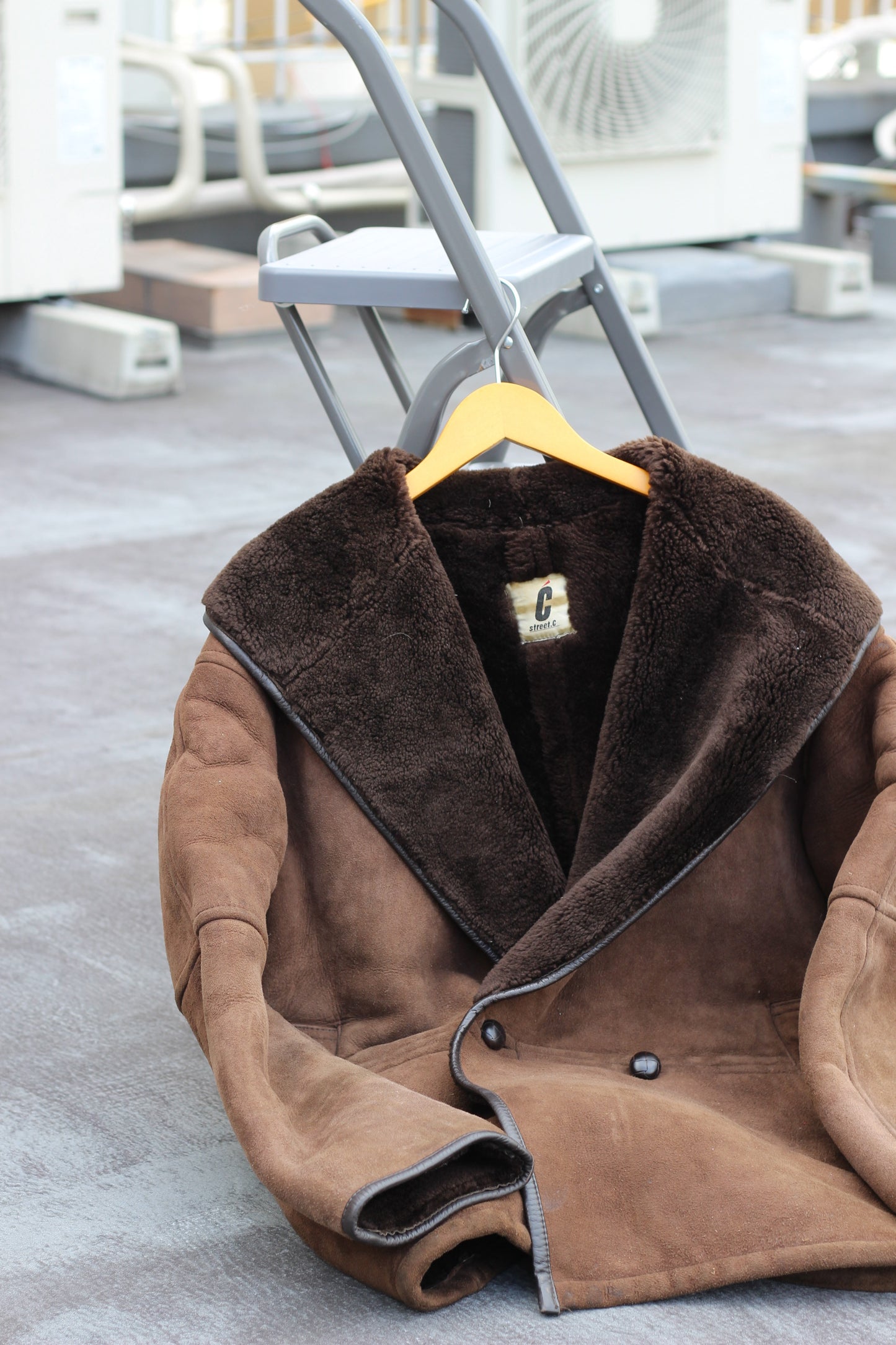 Men's Vintage mouton Coat x3点