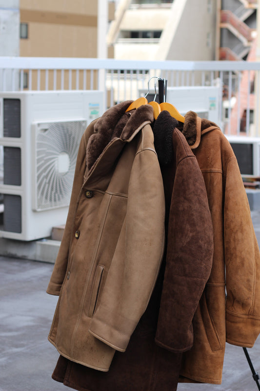 Men's Made In Italy Vintage mouton Coat x3点