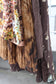 Vintage Brown Flower Design No Sleeve One-Piece x5点