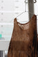 Vintage Brown Flower Design No Sleeve One-Piece x5点