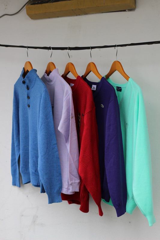 Men's brand color sweater x5点