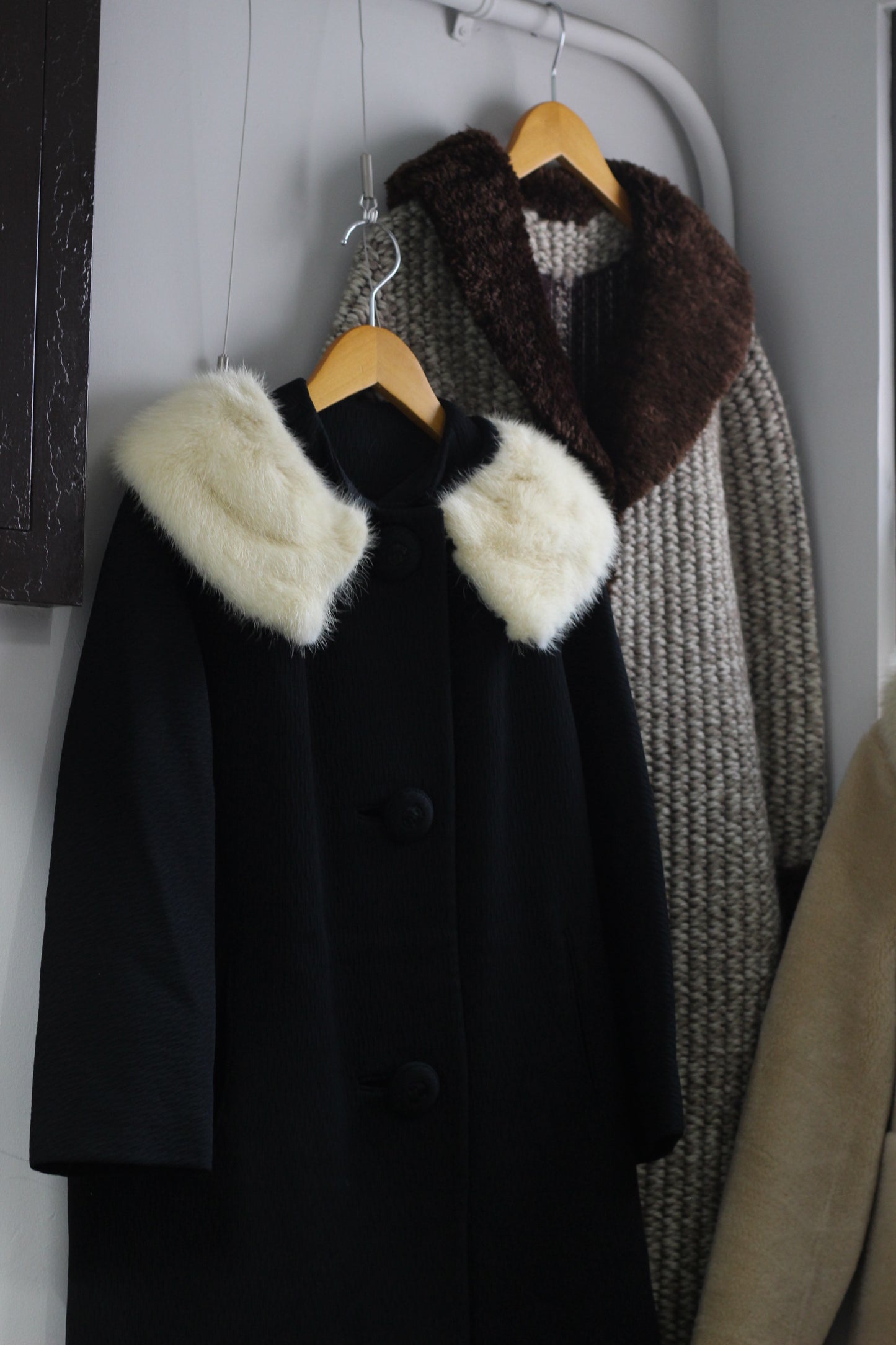 Vintage Ladies Design Fur Coat x3点