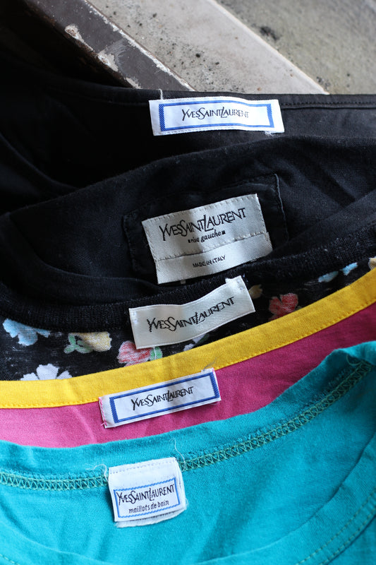 Yves Saint Laurent Women's Vintage Short Sleeve T-Shirt x5