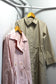 Vintage Ladies Drawstring Trench Coat x2点