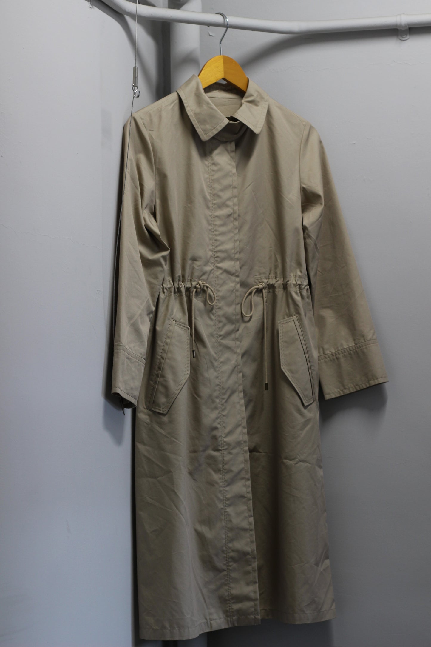 Vintage Ladies Drawstring Trench Coat x2点