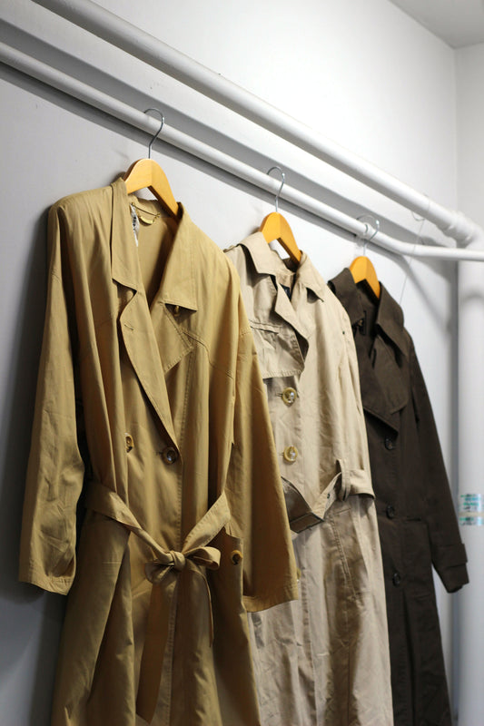 Vintage Ladies Trench Coat x3点