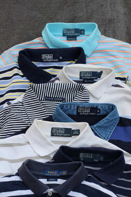Ralph Lauren Striped Polo Shirt x8点
