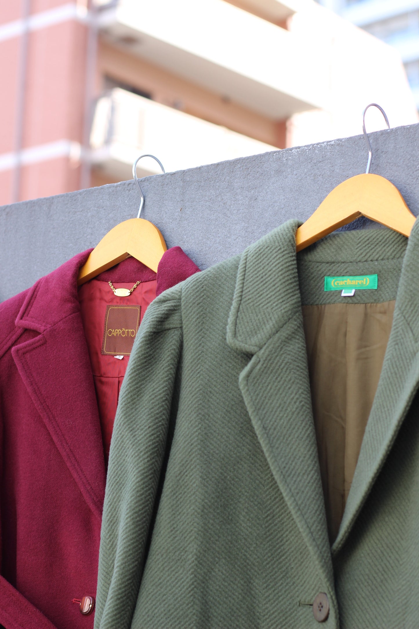 Vintage Design Wool Coat x4点