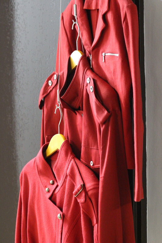 Vintage Red Design Jacket x3点