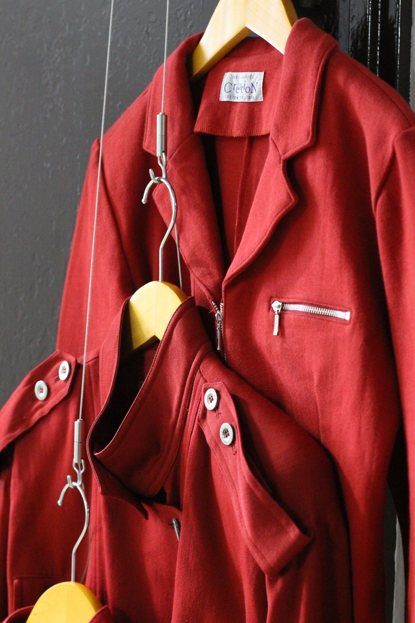 Vintage Red Design Jacket x3点