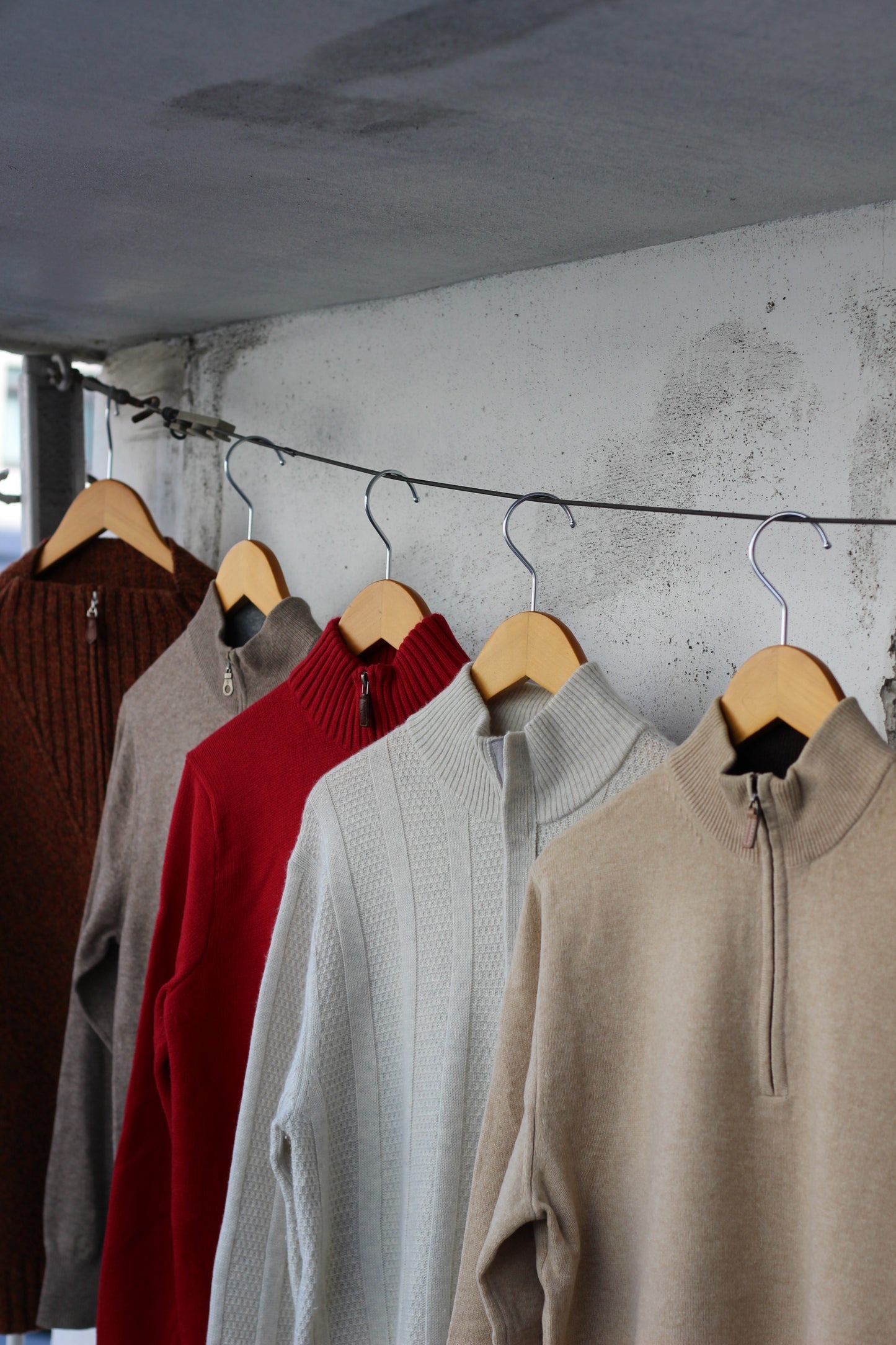 Men's brand half zip Knit x9点