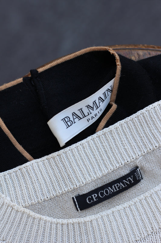 CP Company & BALMAIN Women's Vintage Summer Knit x2