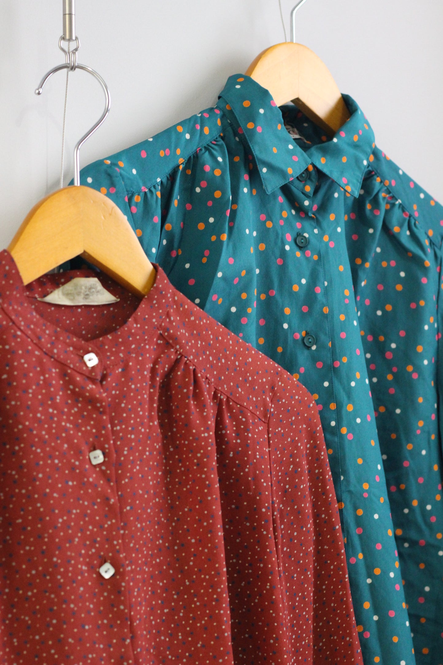 Vintage Retro Design Long Sleeve Blouse x4点