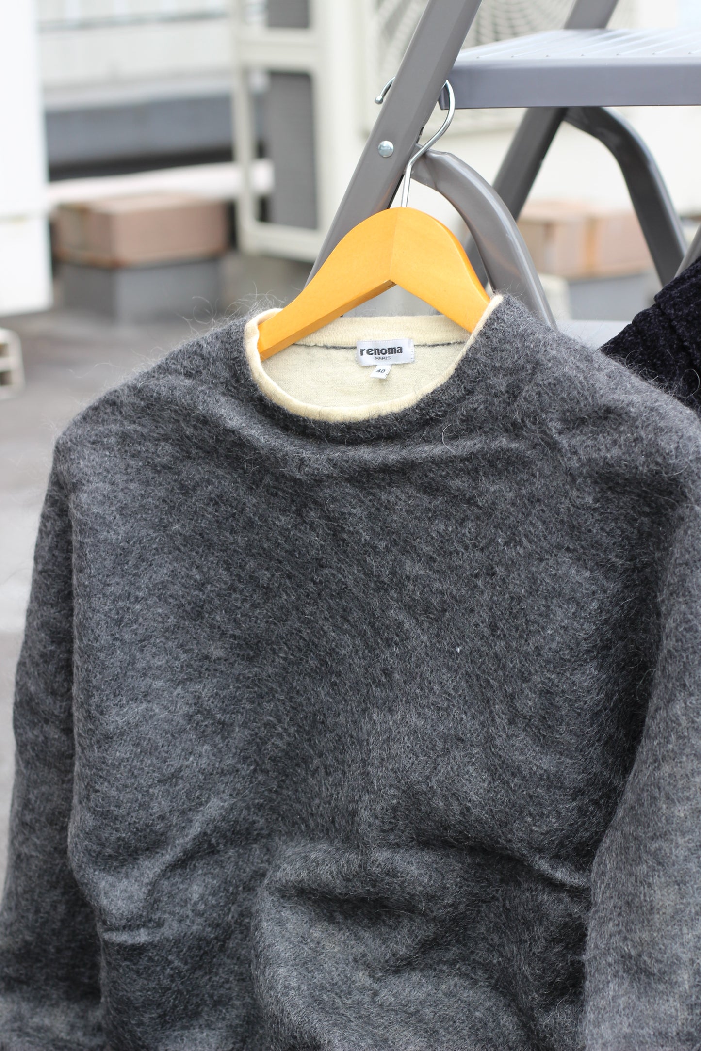 Men's renoma paris mohair & cardigan Vintage Knit x2点