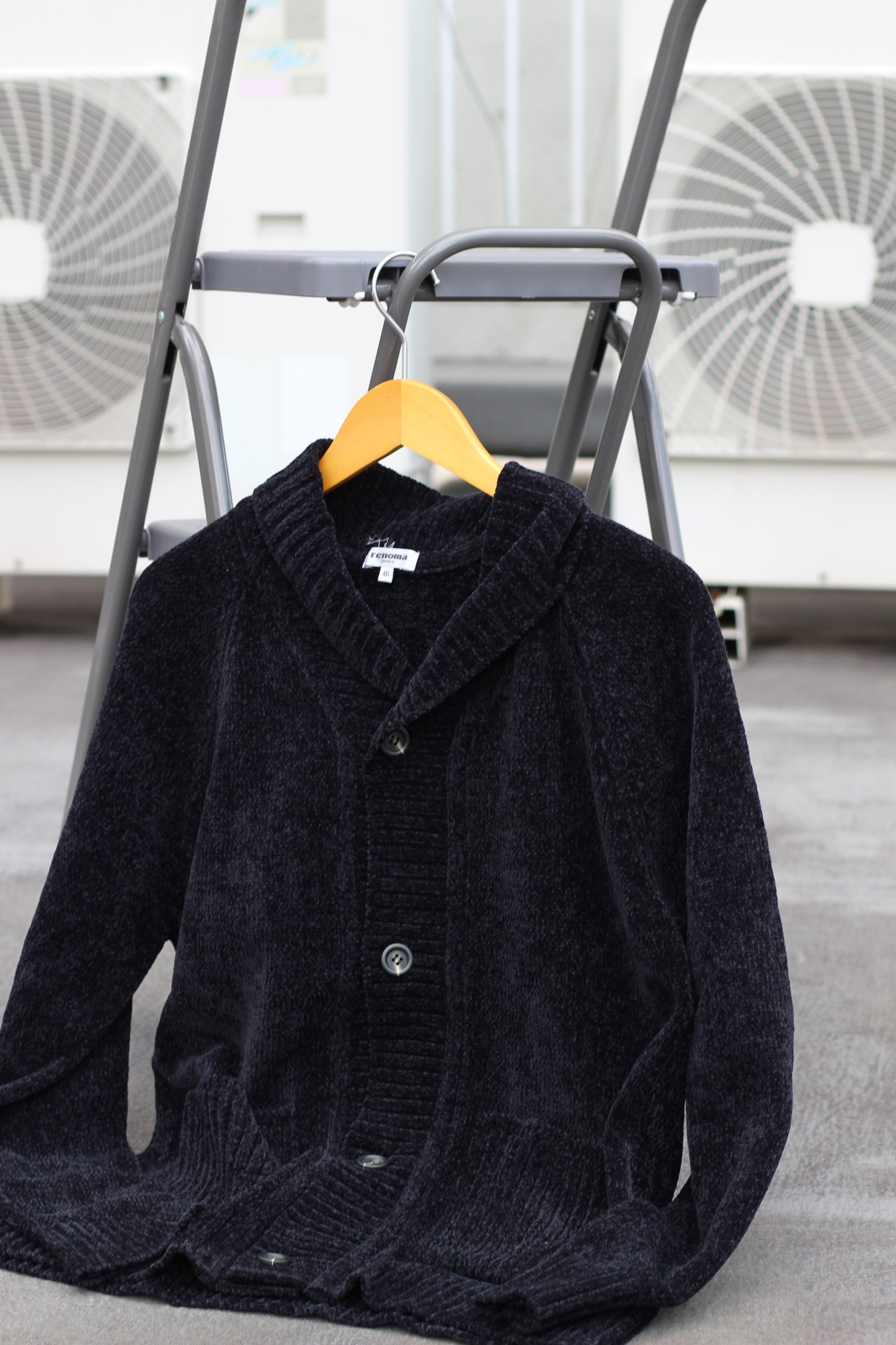 Men's renoma paris mohair & cardigan Vintage Knit x2点