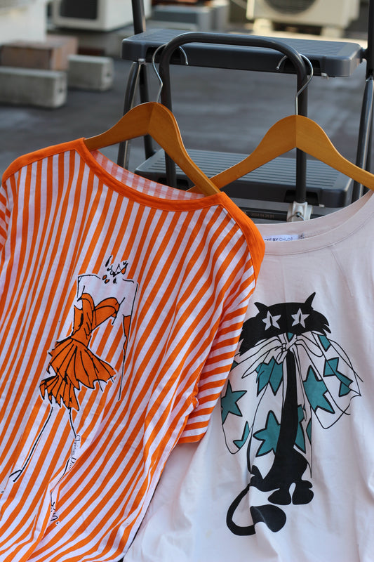 Christian Dior & Chloe Print Short Sleeve Dress x2点