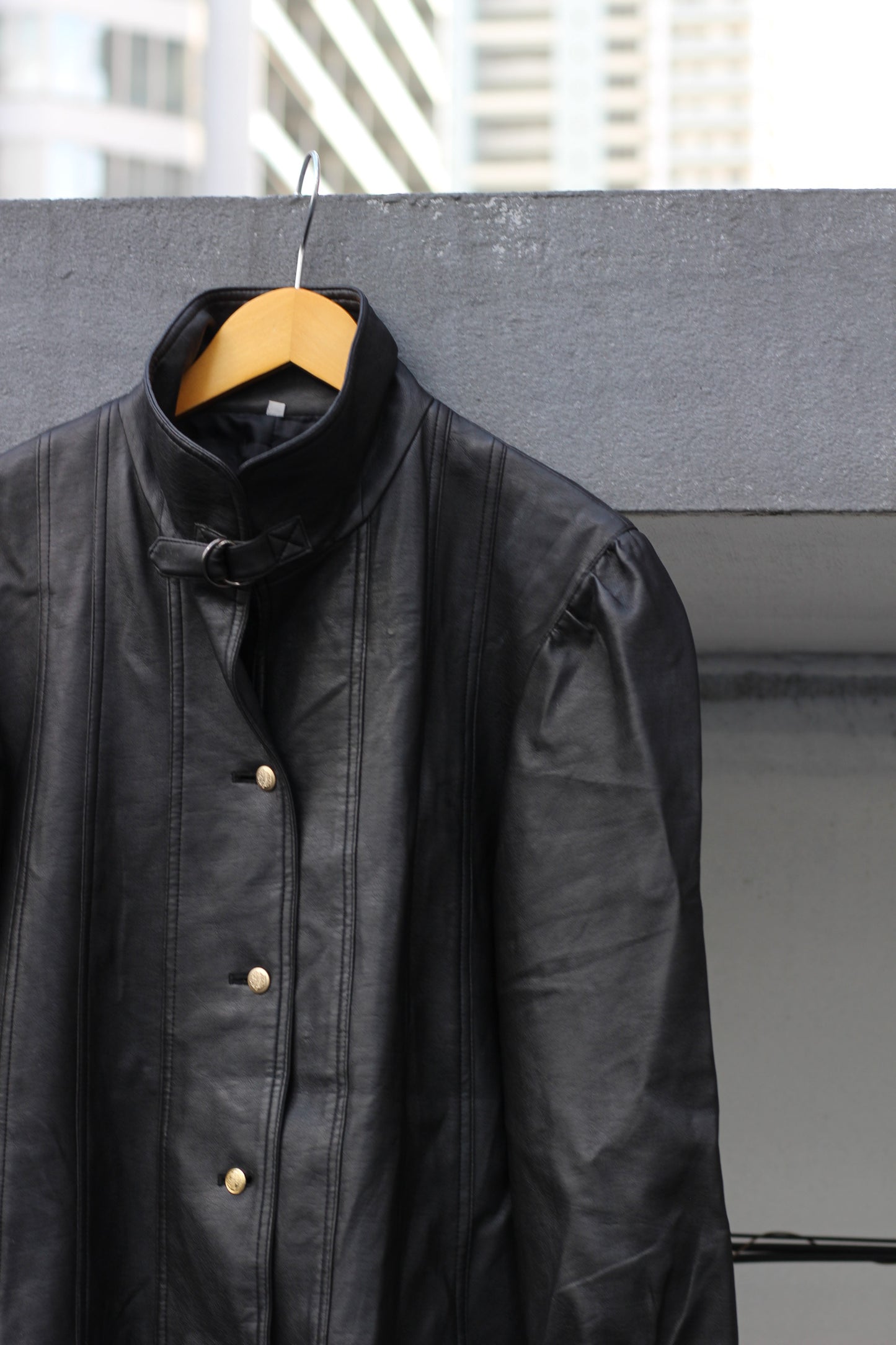 Women's Vintage Leather Coat x4点