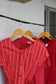 Vintage Red Color Short Sleeve One-Piece x10点
